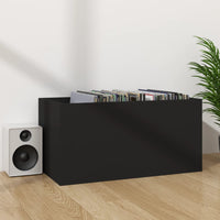 Thumbnail for Schallplatten-Aufbewahrungsbox Schwarz 71x34x36cm Holzwerkstoff