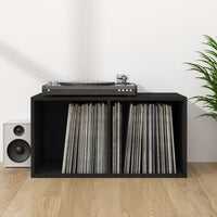 Thumbnail for Schallplatten-Aufbewahrungsbox Schwarz 71x34x36cm Holzwerkstoff