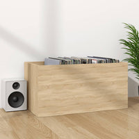Thumbnail for Schallplatten-Aufbewahrungsbox Sonoma Eiche 71x34x36 cm