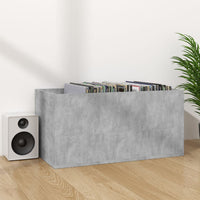 Thumbnail for Schallplatten-Aufbewahrungsbox Betongrau 71x34x36 cm