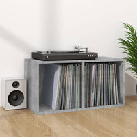 Thumbnail for Schallplatten-Aufbewahrungsbox Betongrau 71x34x36 cm