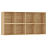 Thumbnail for Bücherregal/Sideboard Sonoma-Eiche 66×30×130 cm Holzwerkstoff