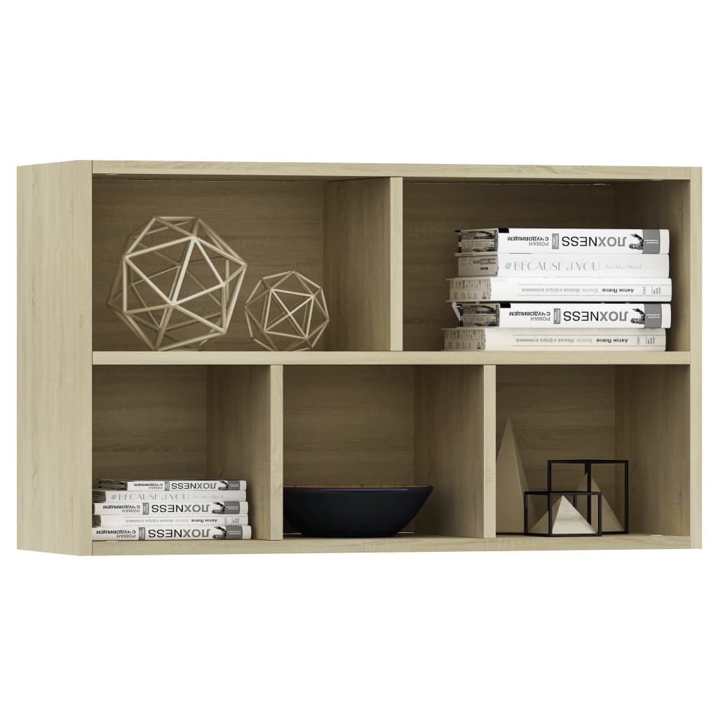 Bücherregal/Sideboard Sonoma Eiche 50x25x80 cm Holzwerkstoff