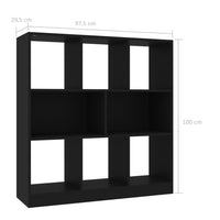Thumbnail for Bücherregal Schwarz 97,5x29,5x100 cm Holzwerkstoff