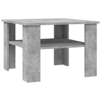 Thumbnail for Couchtisch Betongrau 60x60x42 cm Holzwerkstoff