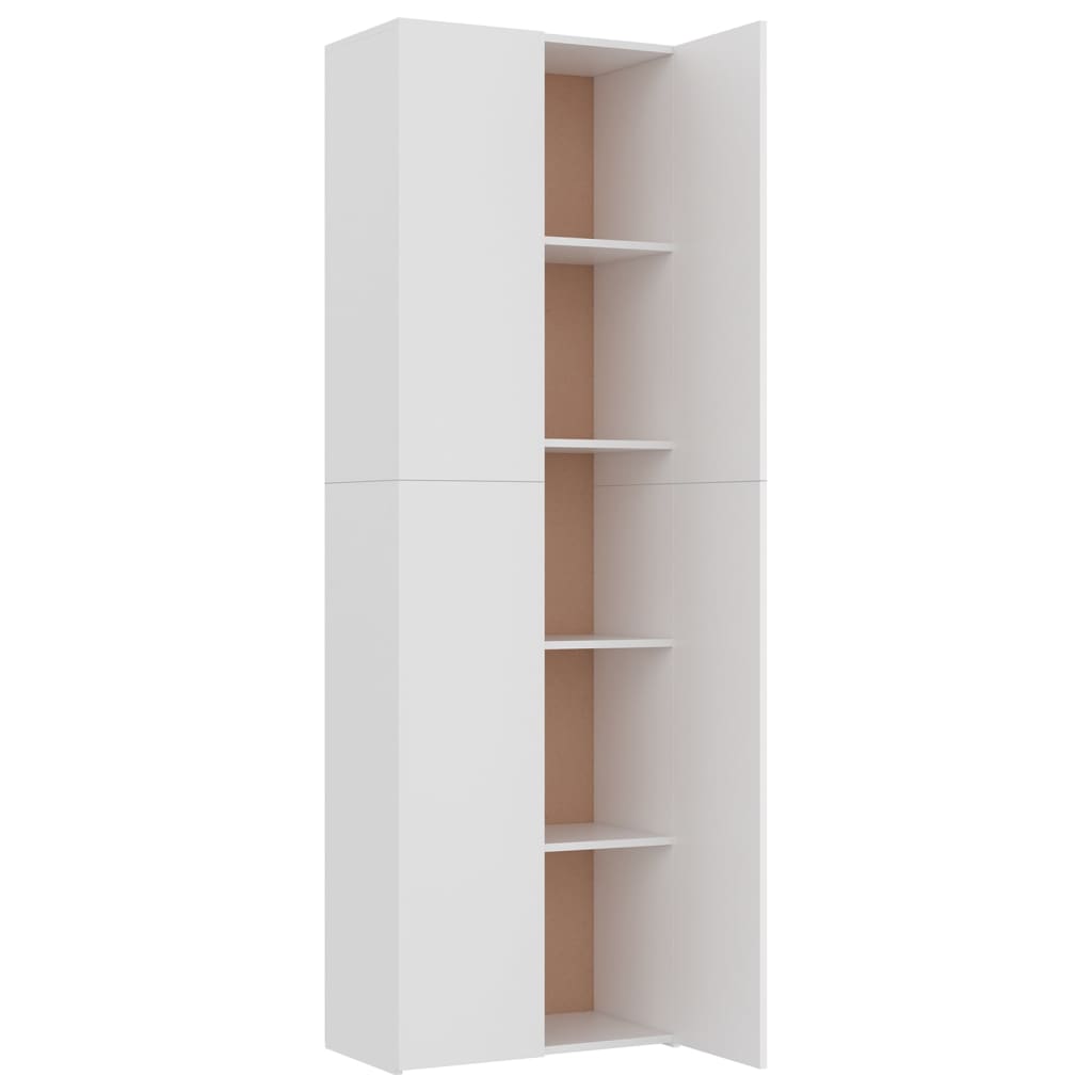 TV-Schrank Weiß 60x32x190 cm Holzwerkstoff