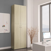 Thumbnail for Büroschrank Sonoma-Eiche 60x32x190 cm Holzwerkstoff