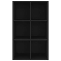 Thumbnail for Bücherregal/Sideboard Schwarz 66x30x98 cm Holzwerkstoff