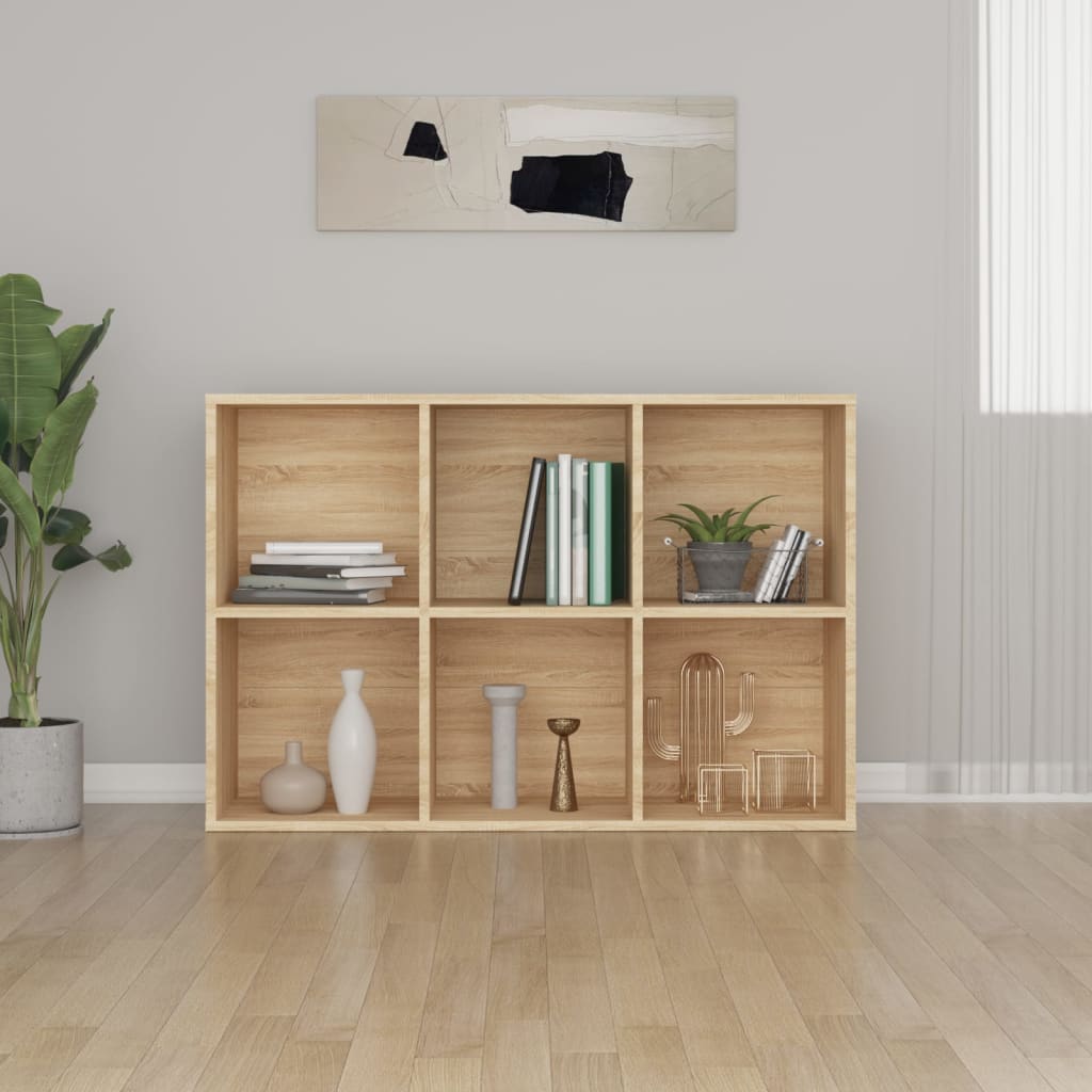 Bücherregal/Sideboard Sonoma-Eiche 66x30x98 cm Holzwerkstoff