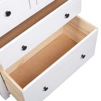 Thumbnail for Sideboard Weiß 80x40x83 cm Kiefernholz Panama