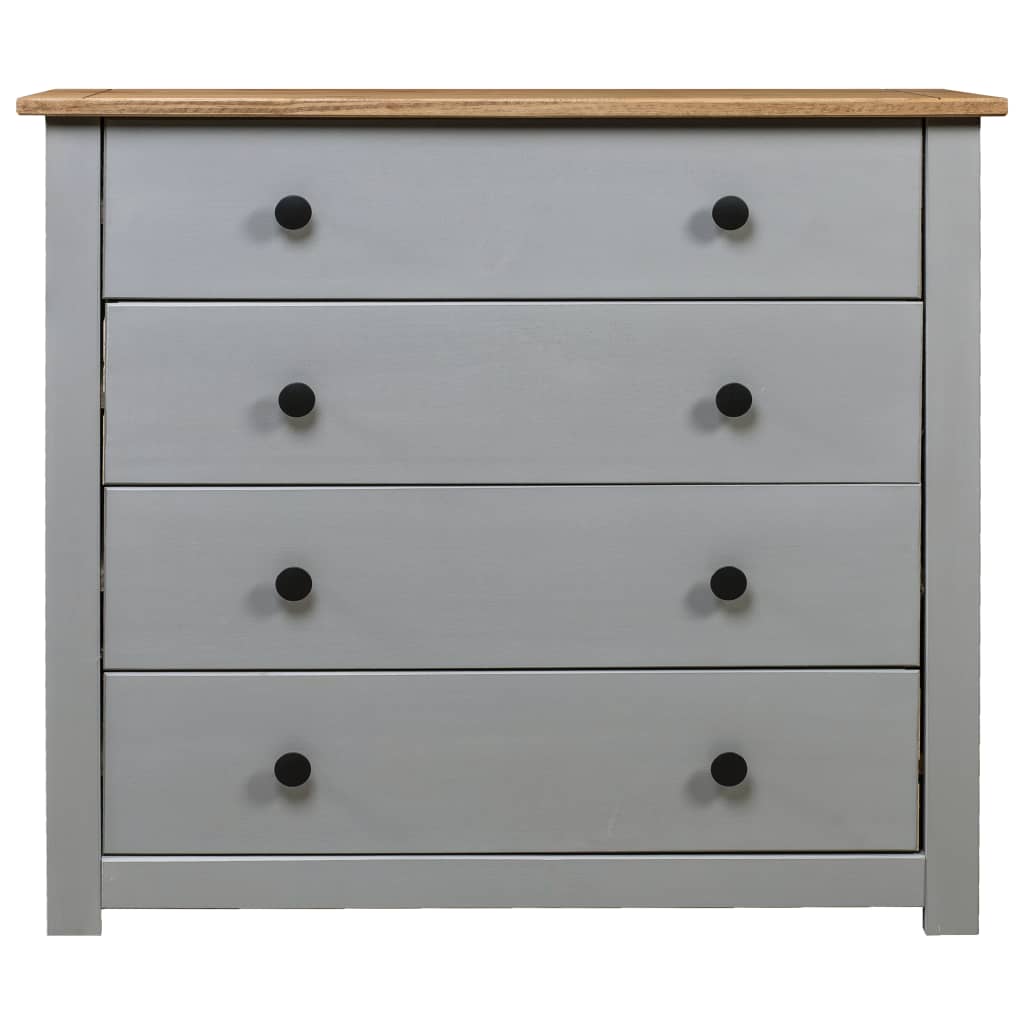 Sideboard Grau 80x40x73 cm Kiefernholz Panama