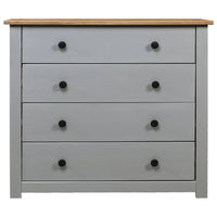 Thumbnail for Sideboard Grau 80x40x73 cm Kiefernholz Panama