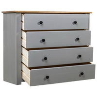 Thumbnail for Sideboard Grau 80x40x73 cm Kiefernholz Panama