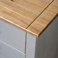 Thumbnail for Sideboard Grau 80x40x73 cm Kiefernholz Panama