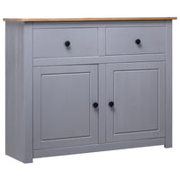 Thumbnail for Sideboard Grau 93x40x80 cm Kiefernholz Panama