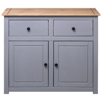 Thumbnail for Sideboard Grau 93x40x80 cm Kiefernholz Panama