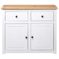 Thumbnail for Sideboard Weiß 93x40x80 cm Kiefernholz Panama