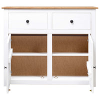 Thumbnail for Sideboard Weiß 93x40x80 cm Kiefernholz Panama