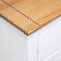 Thumbnail for Sideboard Weiß 93x40x80 cm Kiefernholz Panama