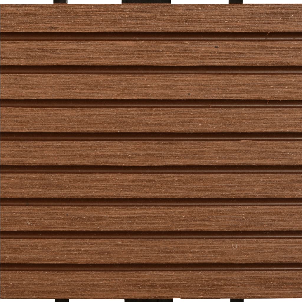 22 Stk. Terrassenfliesen 30 x 30 cm 2 qm WPC Braun