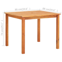 Thumbnail for Gartentisch 88x88x74 cm Massivholz Akazie