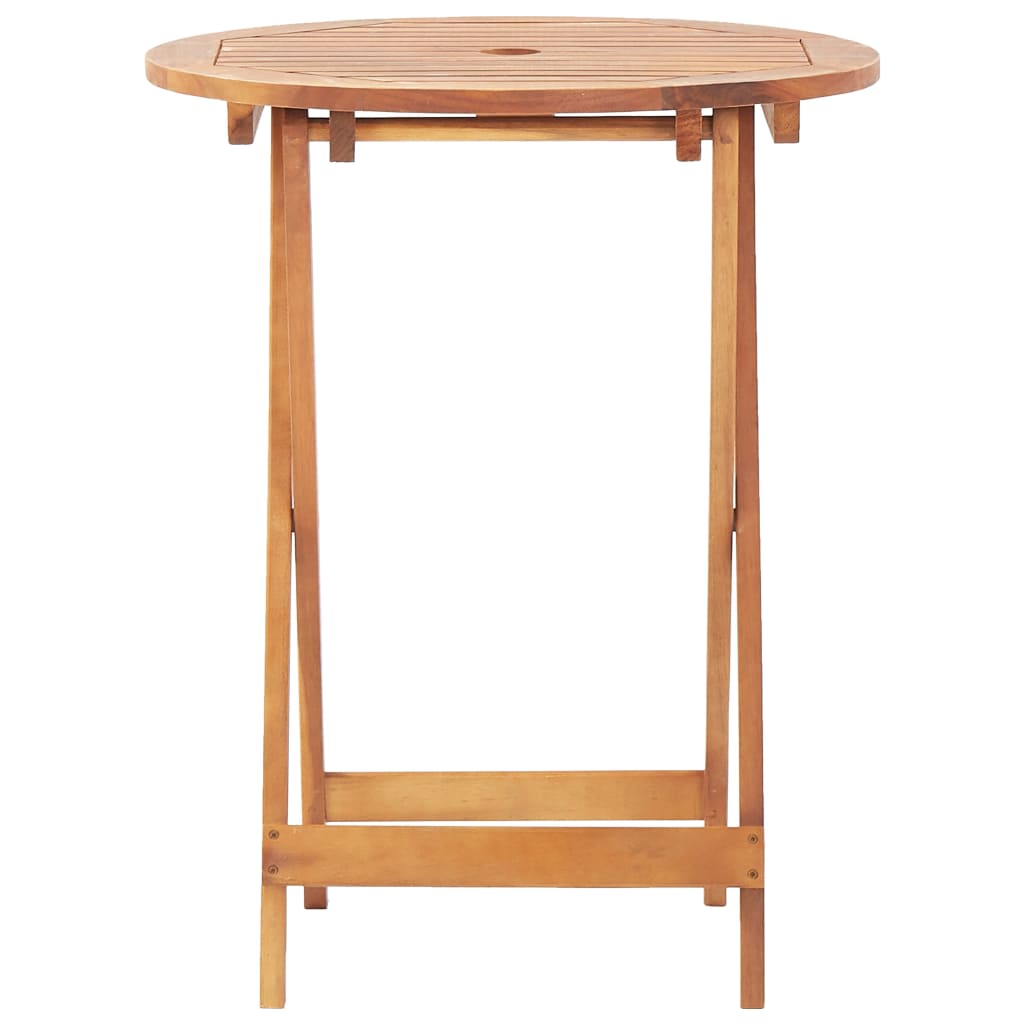 Gartentisch Klappbar 60x75 cm Massivholz Akazie