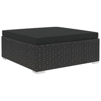 Thumbnail for 6-tlg. Garten-Lounge-Set mit Kissen Poly Rattan Schwarz