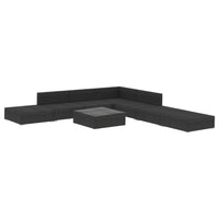 Thumbnail for 8-tlg. Garten-Lounge-Set mit Auflagen Poly Rattan Schwarz