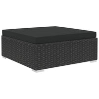 Thumbnail for 6-tlg. Garten-Lounge-Set mit Auflagen Poly Rattan Schwarz
