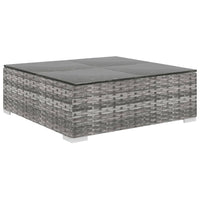 Thumbnail for 12-tlg. Garten-Lounge-Set mit Auflagen Poly Rattan Grau
