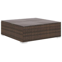 Thumbnail for 4-tlg. Garten-Lounge-Set mit Auflagen Poly Rattan Braun