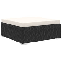 Thumbnail for 4-tlg. Garten-Lounge-Set mit Auflagen Poly Rattan Schwarz