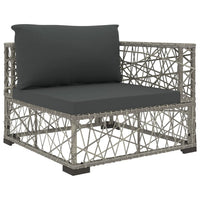 Thumbnail for 8-tlg. Garten-Lounge-Set mit Auflagen Poly Rattan Grau