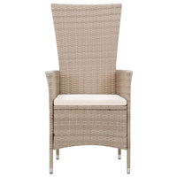 Thumbnail for 7-tlg. Garten-Essgruppe mit Auflagen Poly Rattan Beige