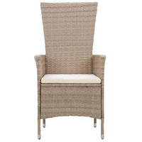 Thumbnail for 9-tlg. Garten-Essgruppe mit Auflagen Poly Rattan Beige