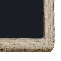 Thumbnail for 9-tlg. Garten-Essgruppe mit Auflagen Poly Rattan Beige