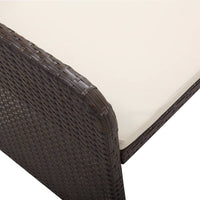 Thumbnail for 2-tlg. Garten-Lounge-Set mit Auflagen Poly Rattan Braun
