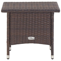 Thumbnail for Beistelltisch Braun 50x50x47 cm Poly Rattan