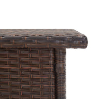 Thumbnail for Beistelltisch Braun 50x50x47 cm Poly Rattan