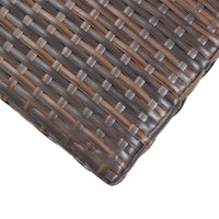 Thumbnail for Beistelltisch Braun 50x50x47 cm Poly Rattan