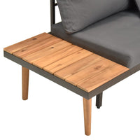 Thumbnail for 4-tlg. Garten-Lounge-Set mit Auflagen Massivholz Akazie