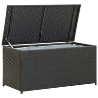 Thumbnail for Gartenbox Poly Rattan 100x50x50 cm Schwarz