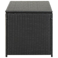 Thumbnail for Gartenbox Poly Rattan 100x50x50 cm Schwarz
