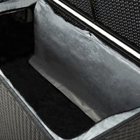 Thumbnail for Gartenbox Poly Rattan 100x50x50 cm Schwarz