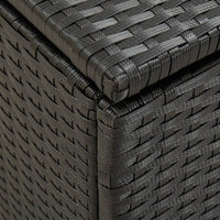 Thumbnail for Gartenbox Poly Rattan 100x50x50 cm Schwarz