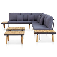 Thumbnail for 7-tlg. Garten-Lounge-Set mit Kissen Massivholz Akazie Braun