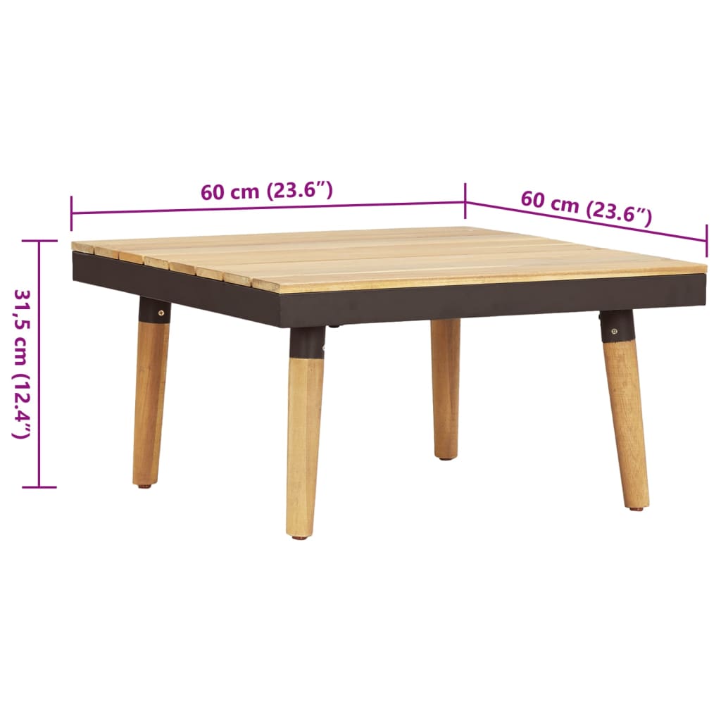 8-tlg. Garten-Lounge-Set mit Kissen Massivholz Akazie