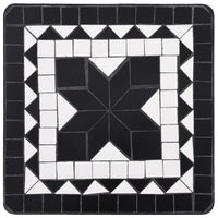 Thumbnail for Beistelltisch Mosaik Keramik Schwarz und Weiß