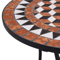 Thumbnail for Bistrotisch Mosaik Keramik Braun 60 cm