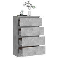 Thumbnail for Sideboard Betongrau 60x35x98,5 cm Holzwerkstoff